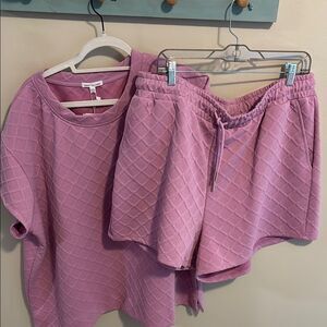 Mary square size xxl nwt Pink Quilted Lounge Set